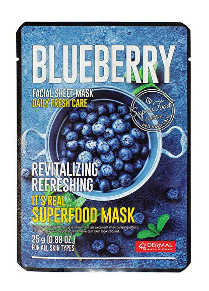 Dermal Blueberry Facial Sheet Mask